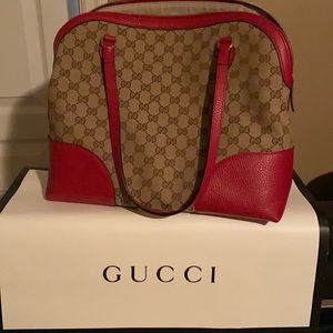 Authentic Gucci Bree Canvas Tote